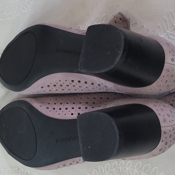 Lori Goldstein Diamond Cut Peep Toe Bootie Size 8 1/2 Liliac - Picture 5 of 8